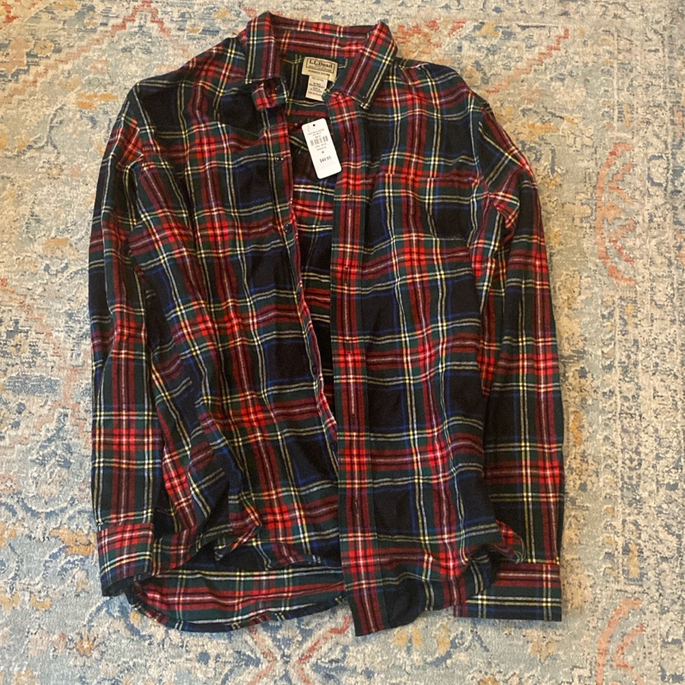 NWT LLbean Mens flannel